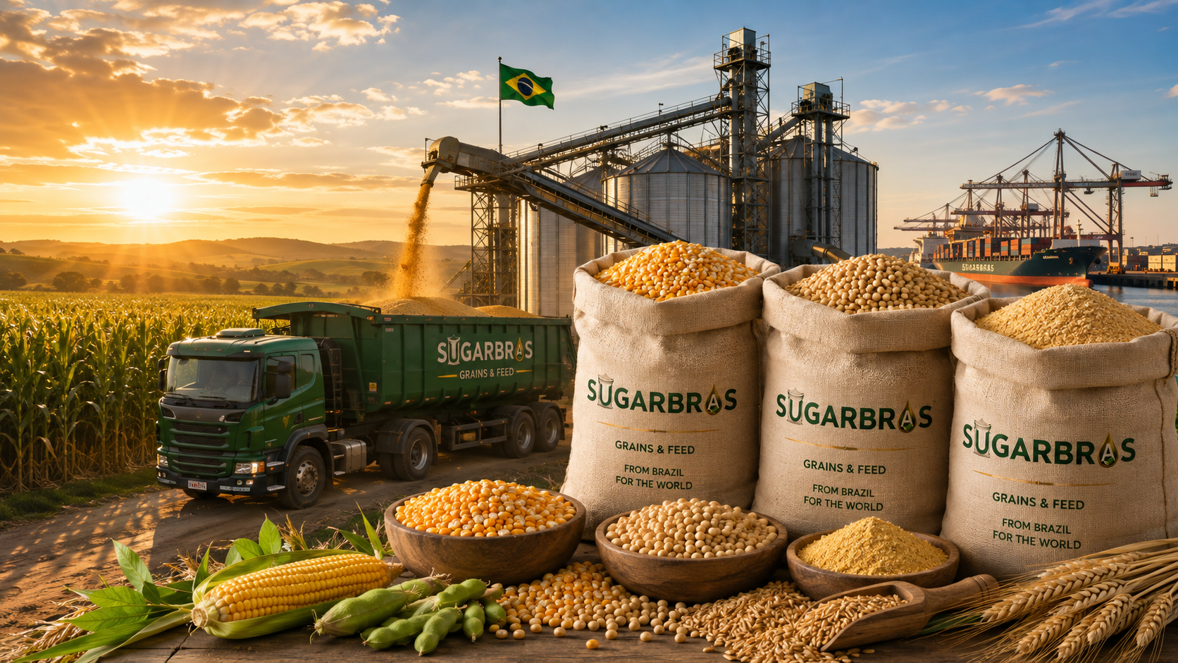 Brazilian grains corn soybeans and feed supply