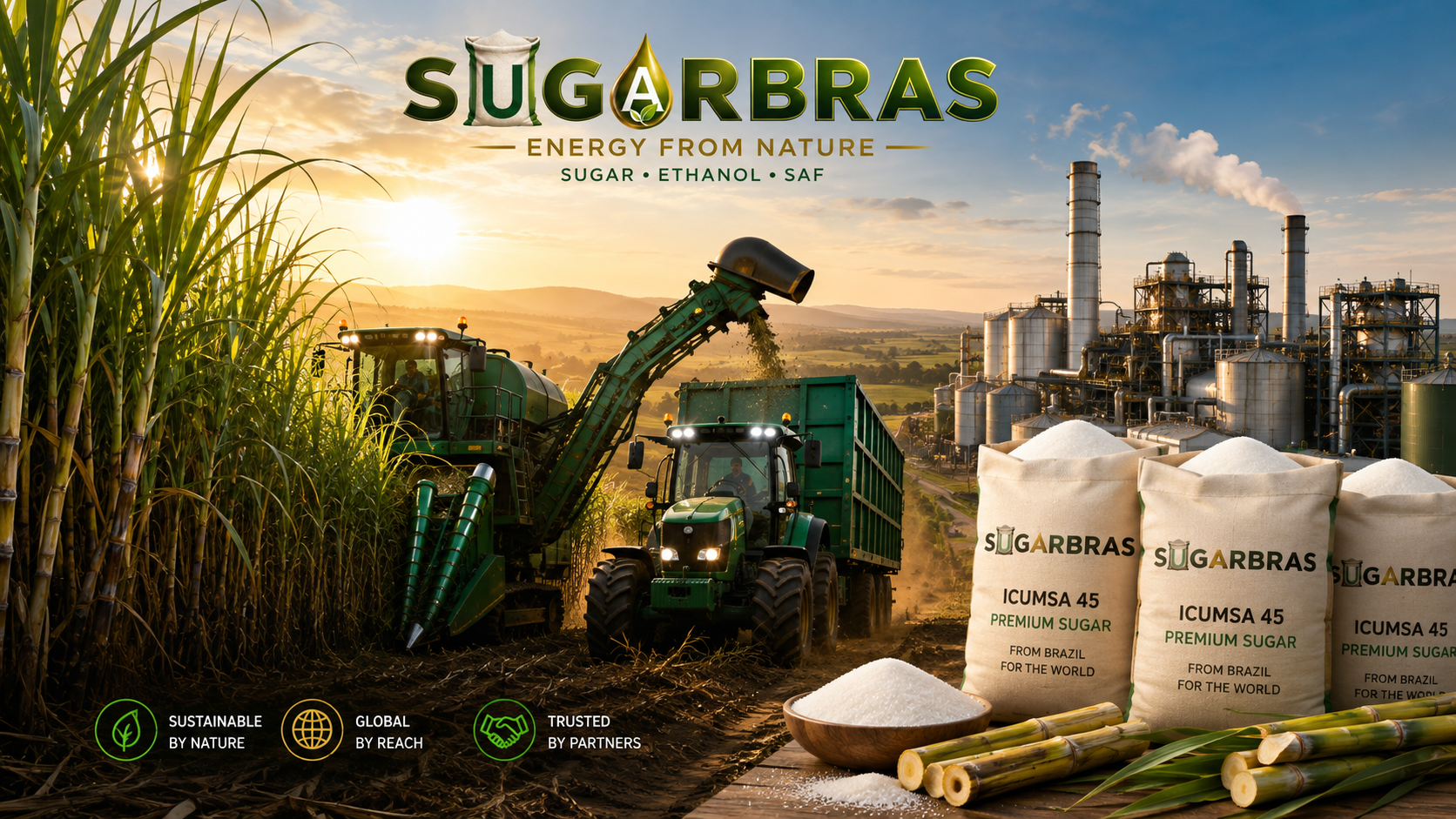 Brazilian sugar production and ICUMSA 45 supply